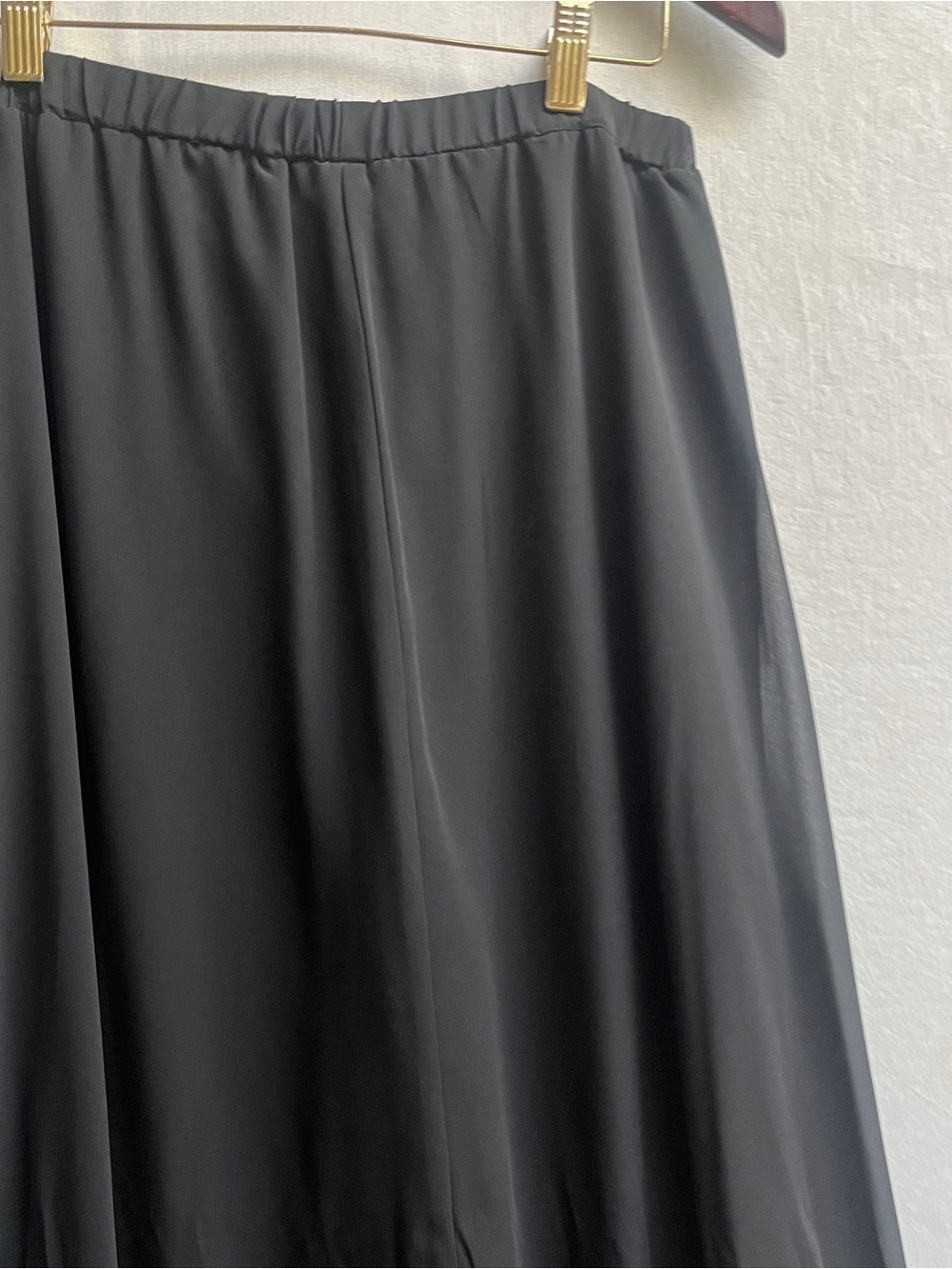 Marina Wide Leg Flyaway Palazzo Overlay Pants Skirt M - Picture 11 of 12